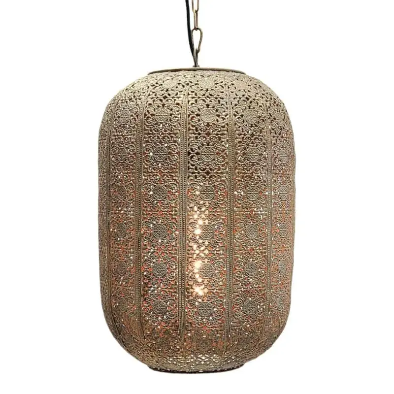 Foto 1 Hanglamp Grasso antiek goud wit h2020g