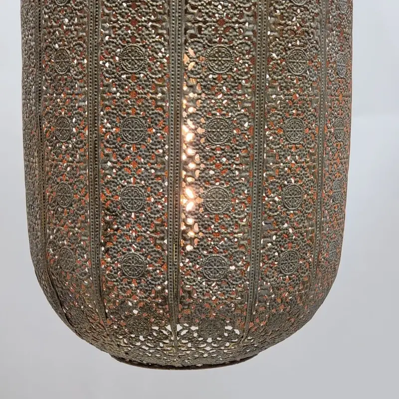 Foto 5 Hanglamp Grasso antiek goud wit h2020g