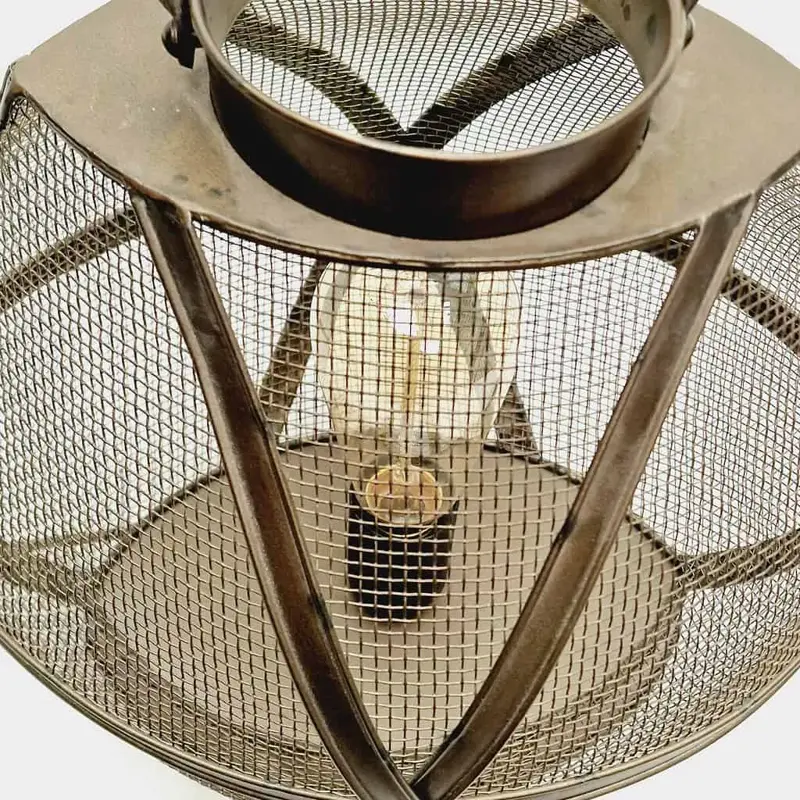Foto 4 Tafellamp Deco Gaas Old Steel 30x43cm