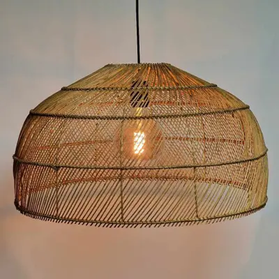 Foto van Hanglamp Riet Montfoort 60cm brons 510612
