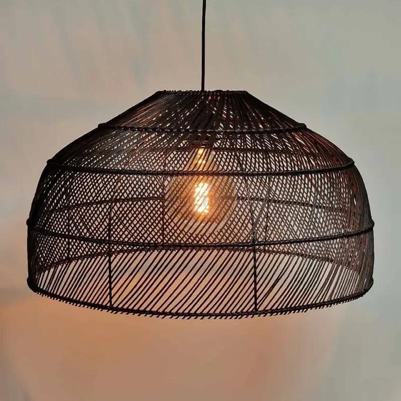 Foto 1 Hanglamp Riet Montfoort 60cm zwart 510611