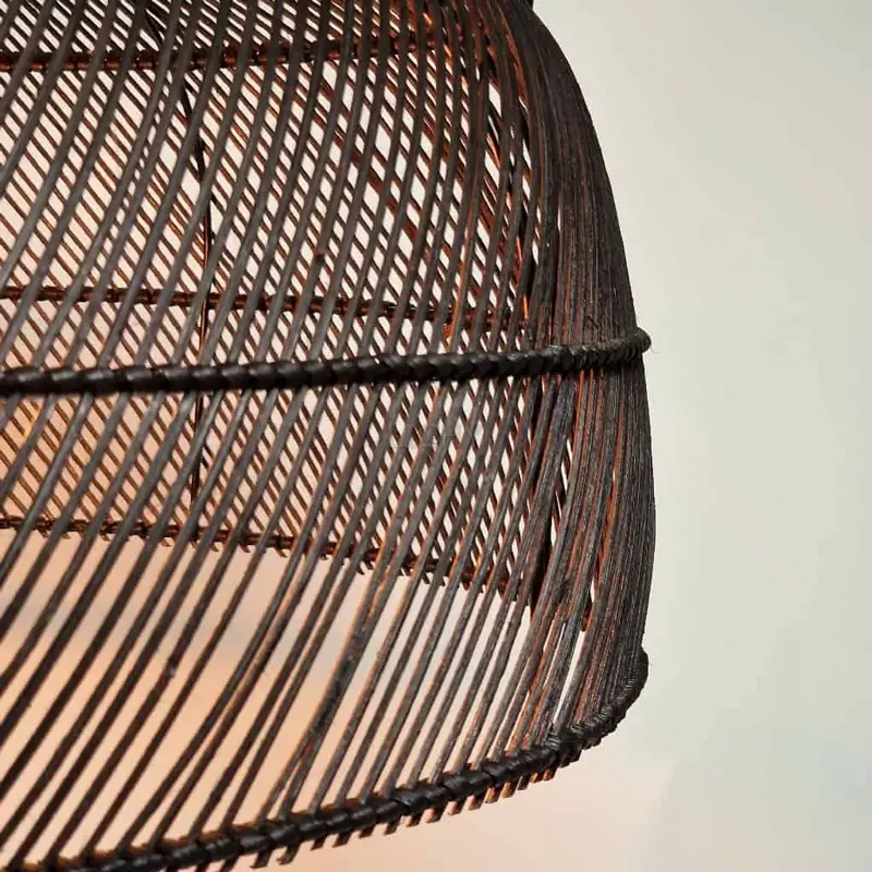 Foto 10 Hanglamp Riet Montfoort 60cm zwart 510611