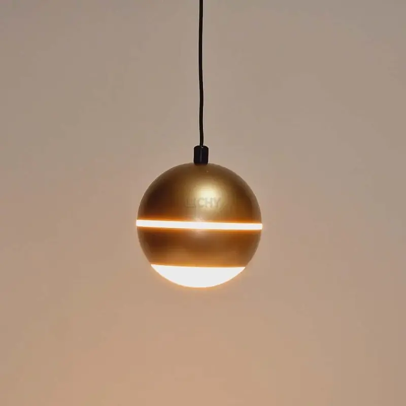 Foto 2 Hanglamp Bilia zwart goud 1 lichts H 4801 GD