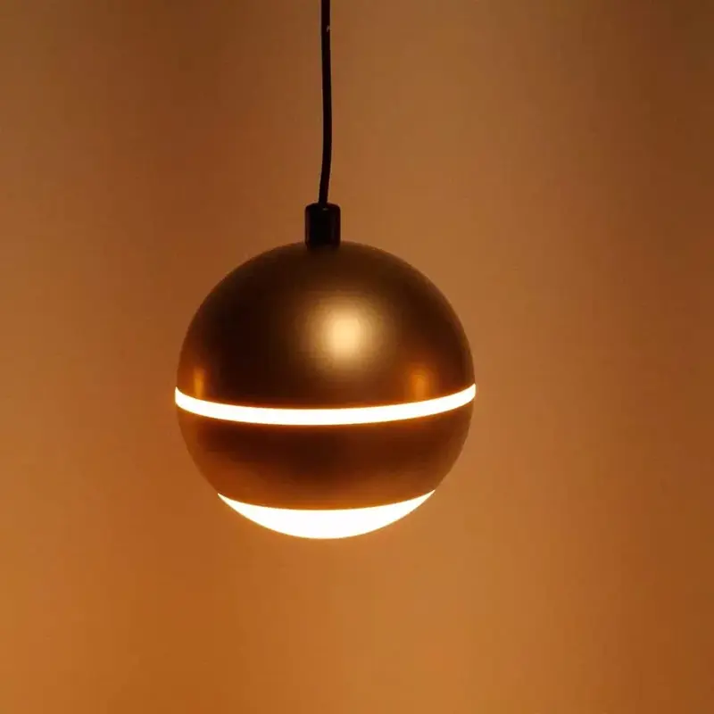 Foto 5 Hanglamp Bilia zwart goud 1 lichts H 4801 GD