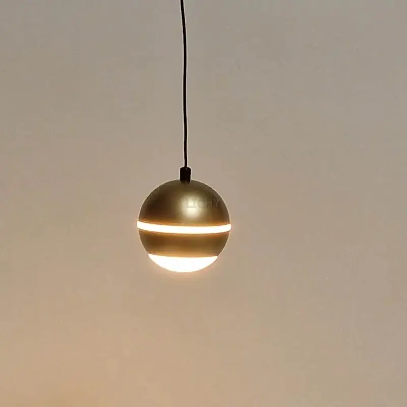 Foto 7 Hanglamp Bilia zwart goud 1 lichts H 4801 GD