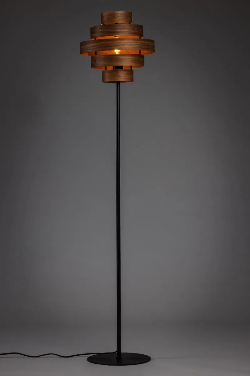 Foto 2 Vloerlamp Walnut 5 rings