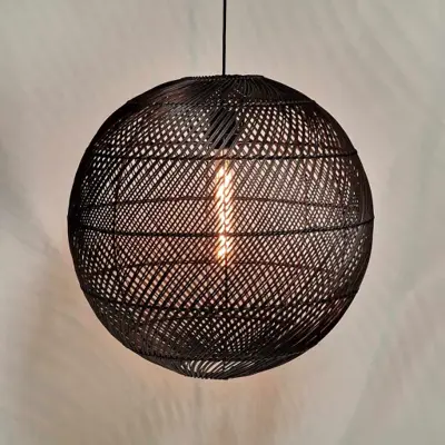 Foto van hanglamp Globe Zwart 50 cm