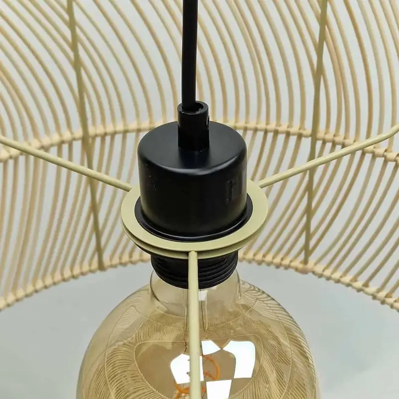 Foto 4 hanglamp Tristan 40 cm naturel