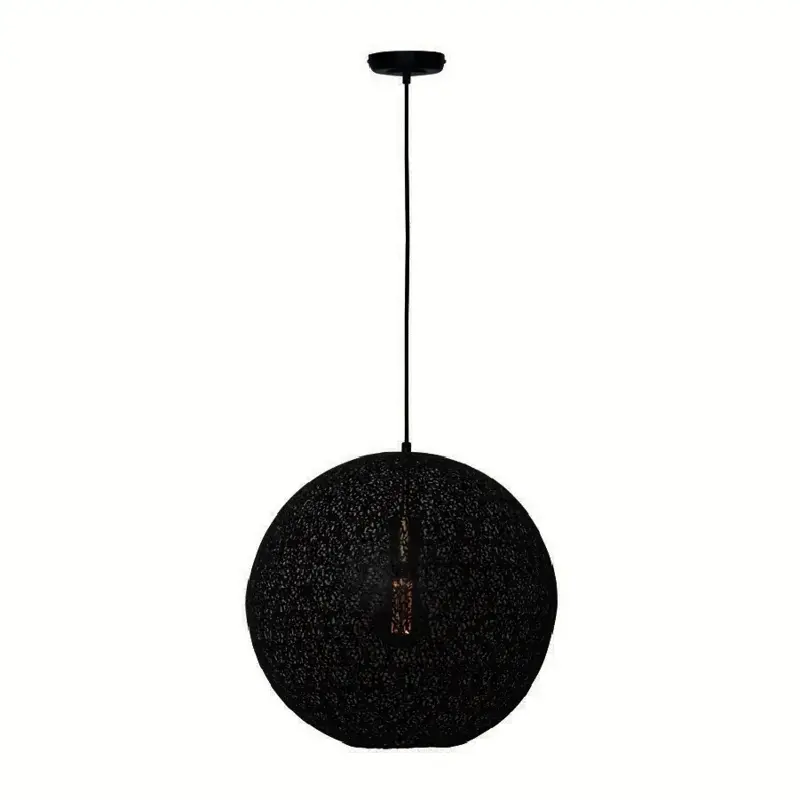 Foto 7 hanglamp Bol zwart goud ORONERO 40cm h 1040 z