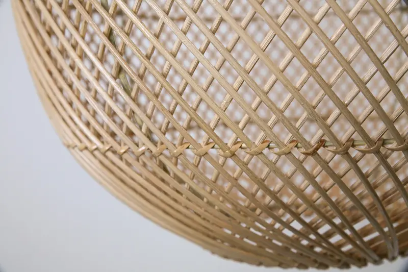 Foto 4 Hanglamp Druppel riet naturel 50cm 511023