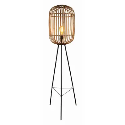 Foto van Vloerlamp Bamboe Treccia tripod S 5401 H