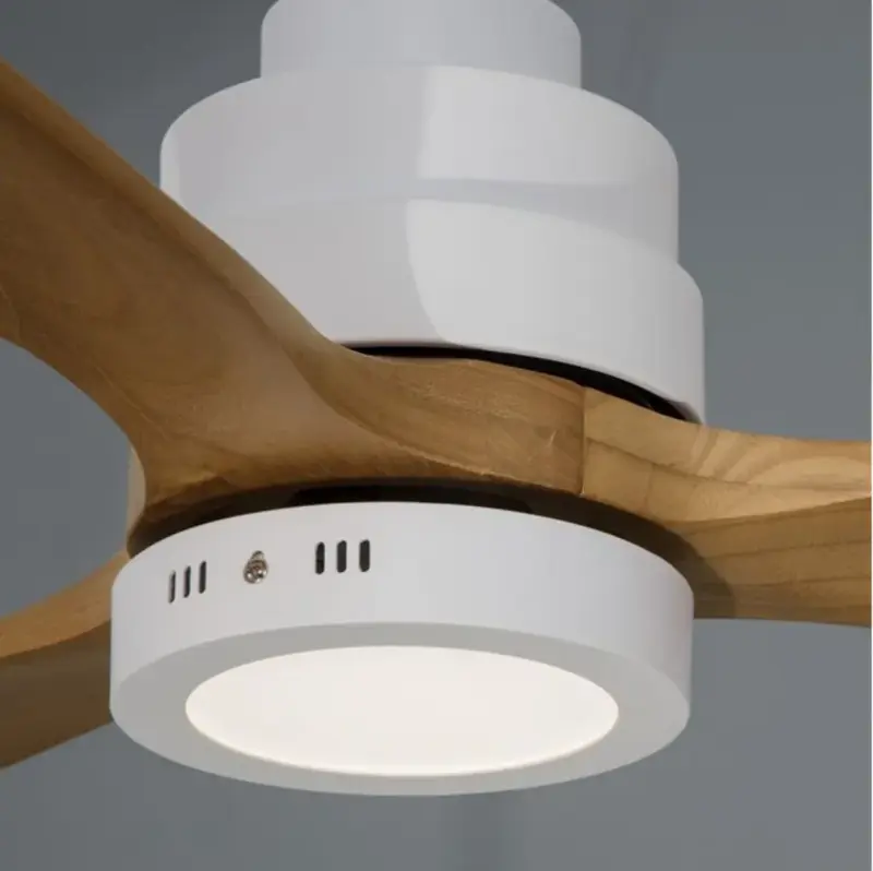 Foto 4 Plafondventilator Wood Nature wit eiken afstandbediening licht