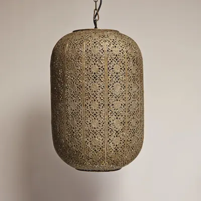 Foto van Hanglamp Grasso antiek goud h2020g