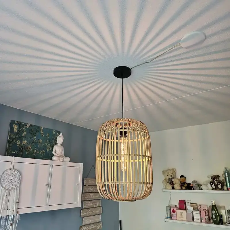 Foto 14 Hanglamp bamboe Treccia 46cm naturel H 5401 H