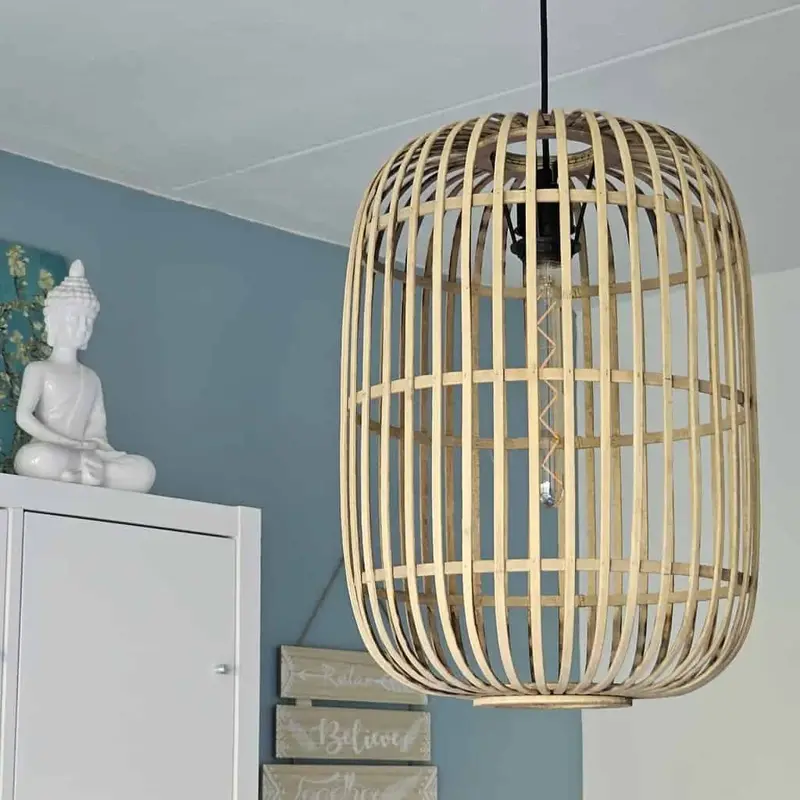 Foto 3 Hanglamp bamboe Treccia 46cm naturel H 5401 H