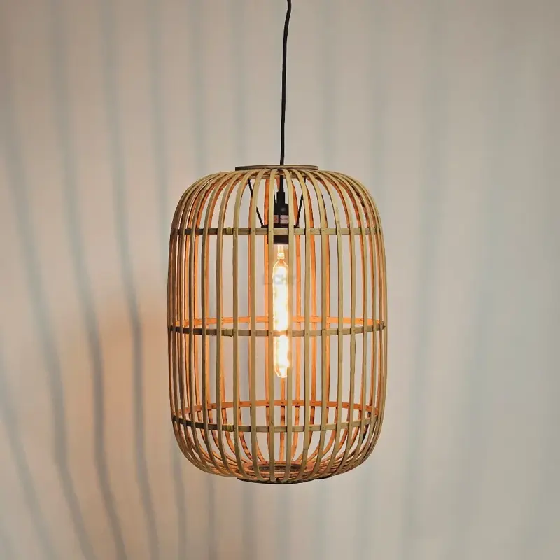 Foto 7 Hanglamp bamboe Treccia 46cm naturel H 5401 H