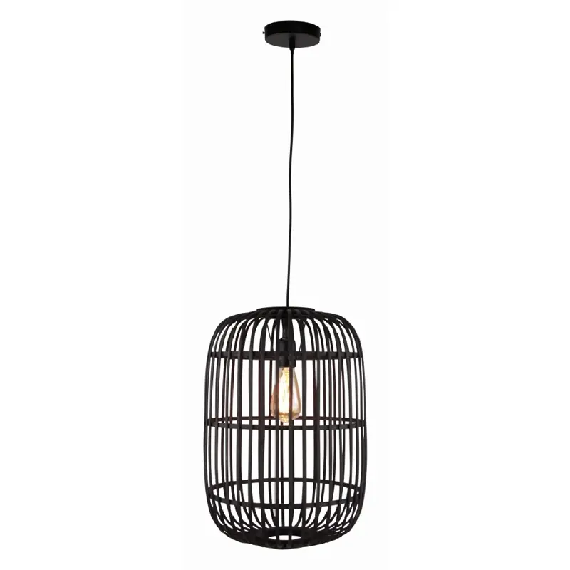Foto 12 Hanglamp Treccia bamboe 46cm zwart H 5401 Z