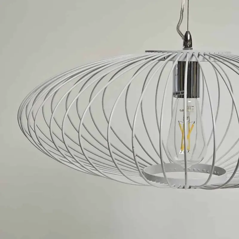 Foto 10 Hanglamp Aglio wit 50cm