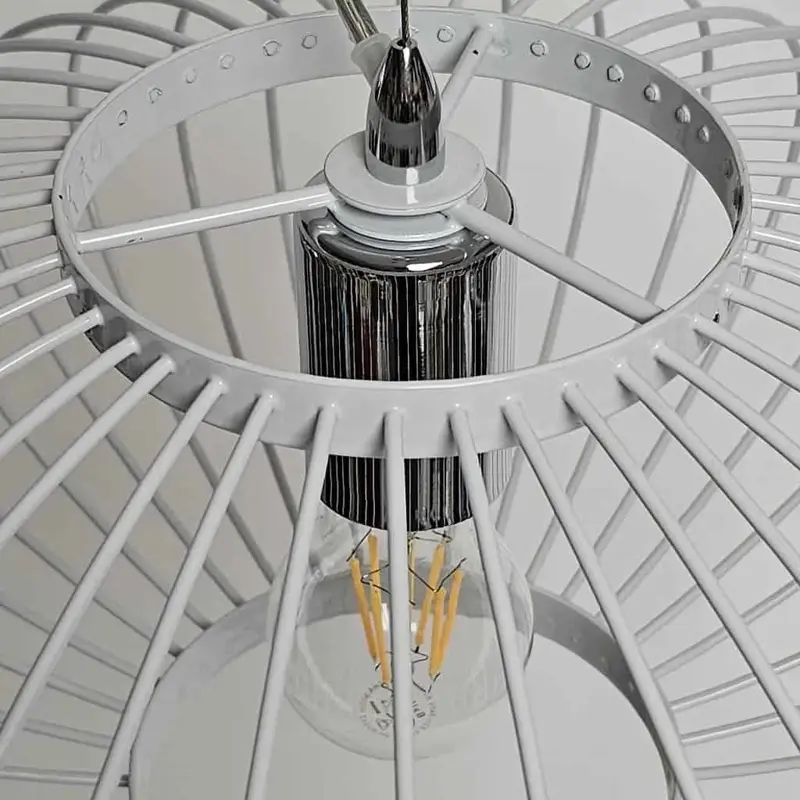 Foto 6 Hanglamp Aglio wit 40cm