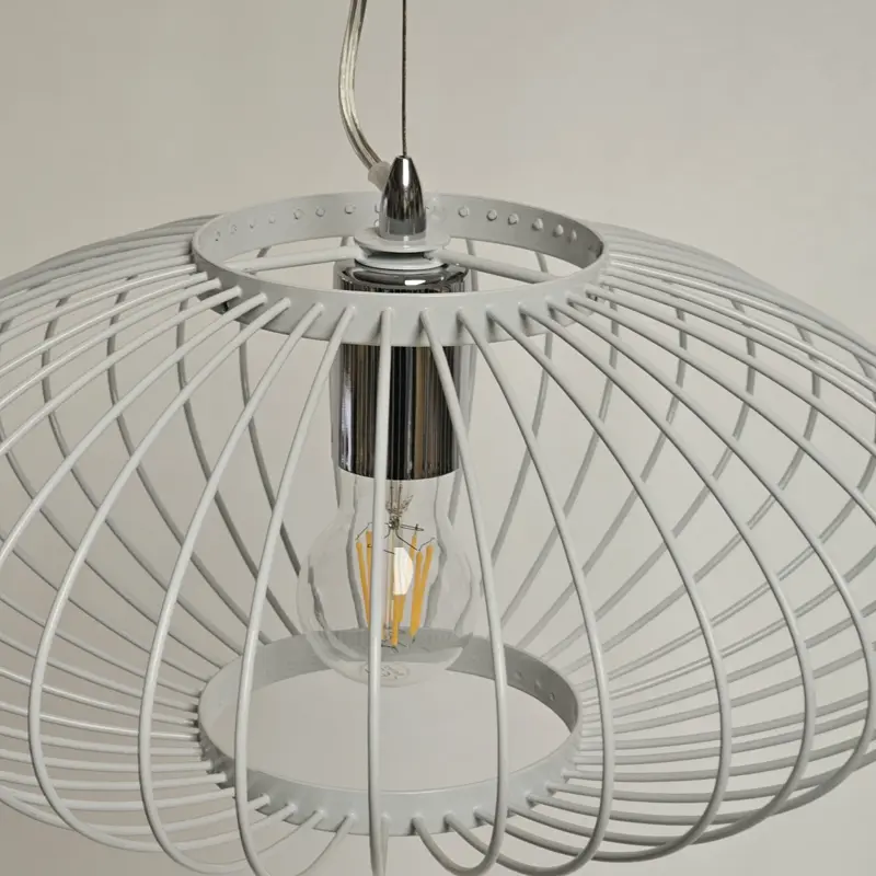 Foto 8 Hanglamp Aglio wit 40cm