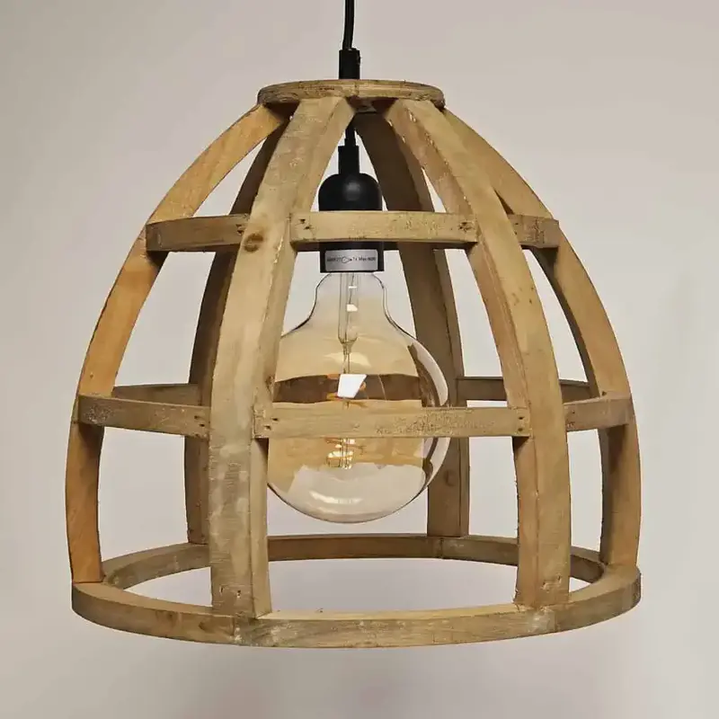 Foto 2 Hanglamp Birdie hout 34 cm H5338