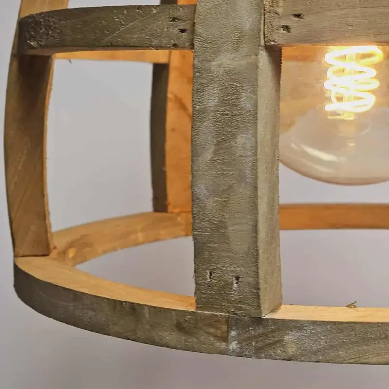 Foto 6 Hanglamp Birdie hout 34 cm H5338