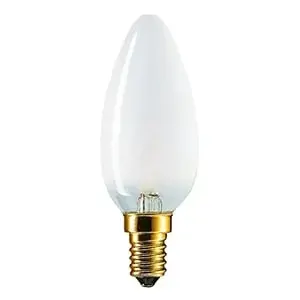 Foto van Philips kaarslamp mat 40 watt E14 Gloeilamp