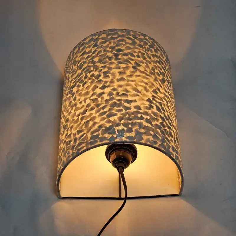 Foto 3 Wandlamp apollo schelp wit 24x30