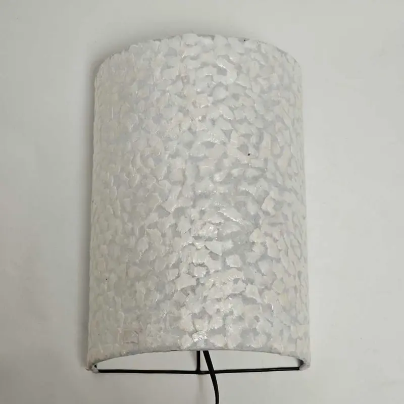 Foto 6 Wandlamp apollo schelp wit 24x30