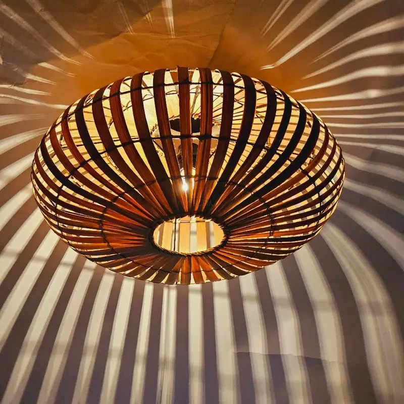 Foto 6 Plafondlamp bamboe ufo 60cm 510712