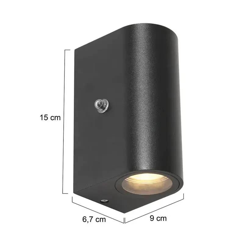 Foto 6 Buitenlamp Logan 2720ZW Zwart Buitenlampen 2720ZW
