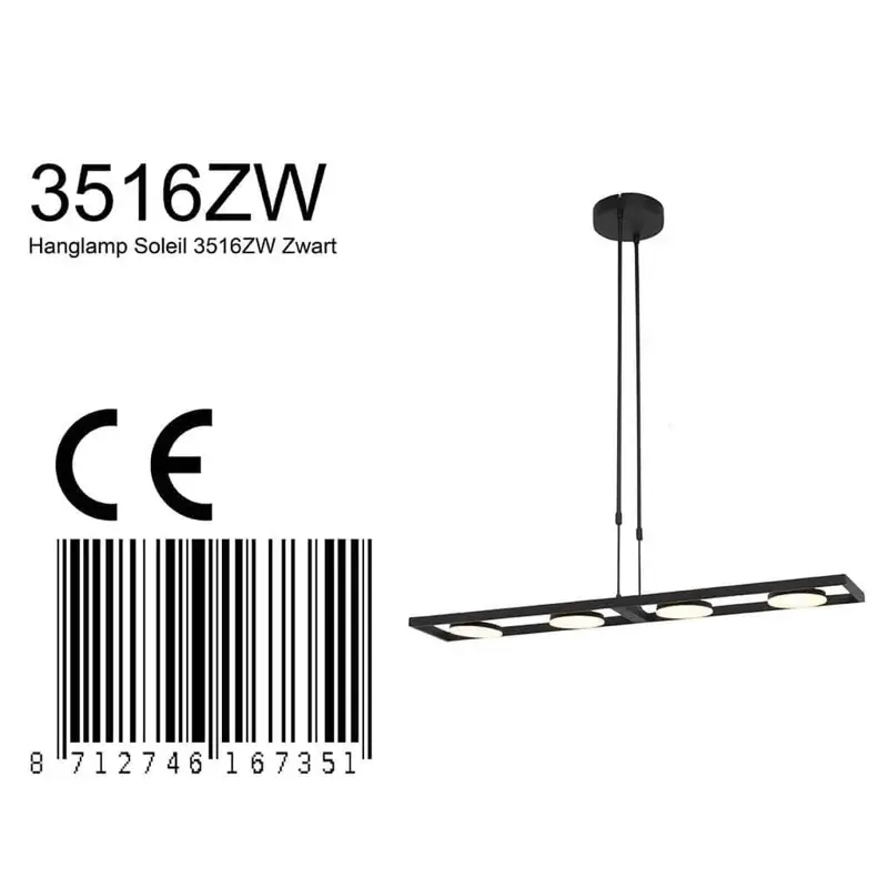 Foto 6 Hangl. 4-l. Soleil CCT 4000L CRI90 Soleil 3516ZW