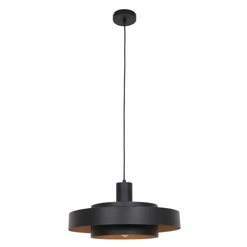 Foto 1 Hanglamp Flinter 3329ZW Zwart Flinter 3329ZW