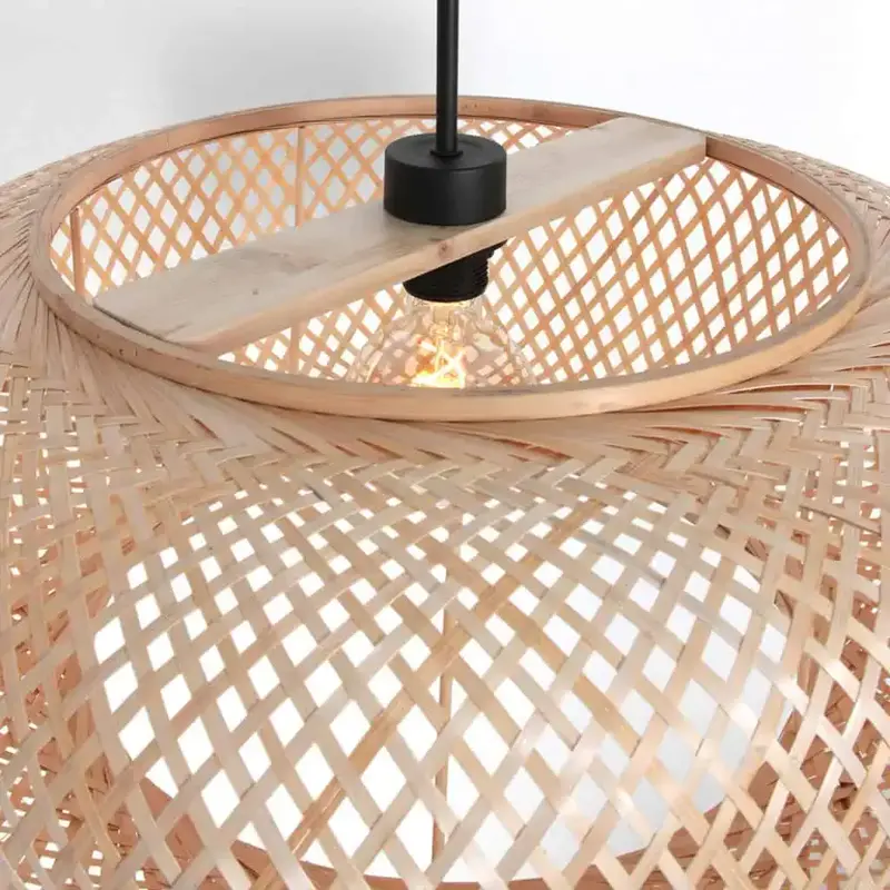 Foto 8 Hanglamp Maze 3602ZW+K2000HS Zwart-Bruin Maze 7505ZW