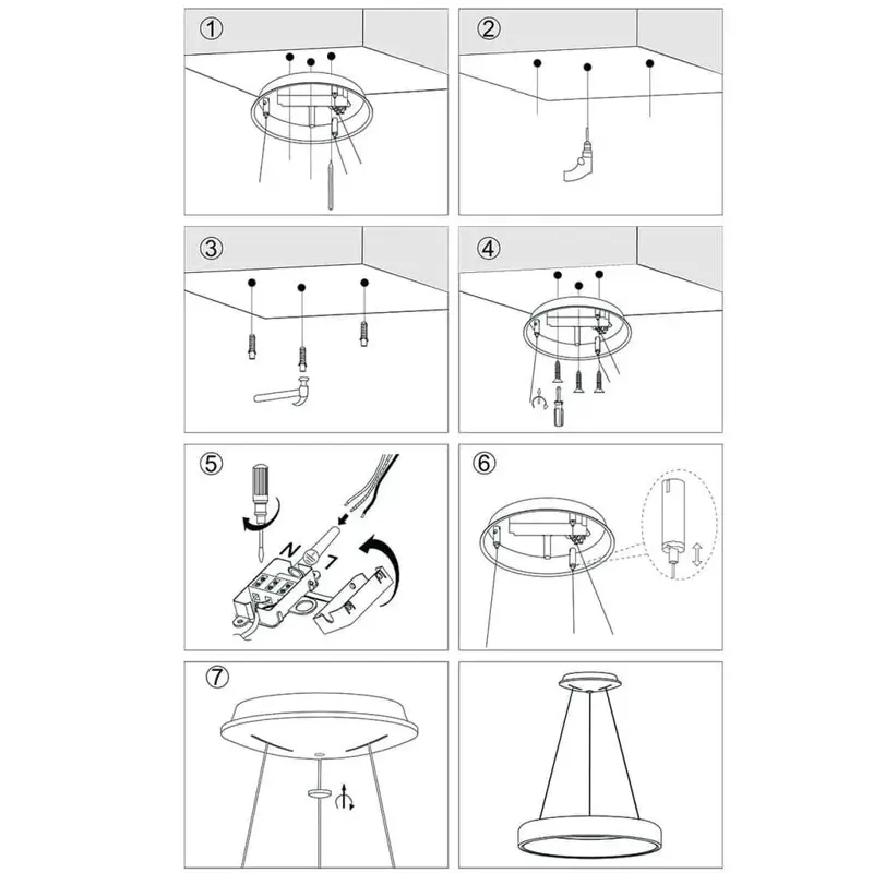 Foto 7 Hanglamp Ringlede 2695GO Goud Ringlede 2695GO