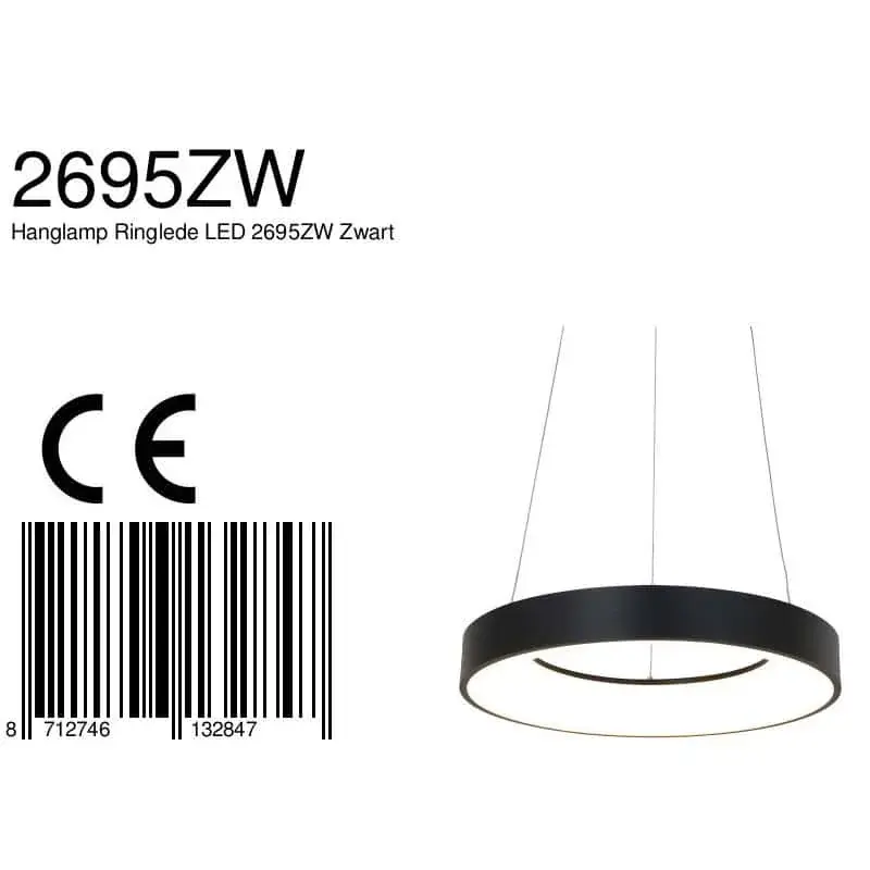 Foto 8 Hanglamp Ringlede 2695ZW Zwart Ringlede 2695ZW
