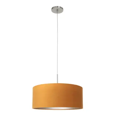 Foto van Hanglamp Sparkled Light 3602ST+K1066KS Staal-Fluweel Goud Sparkled Light 8150ST