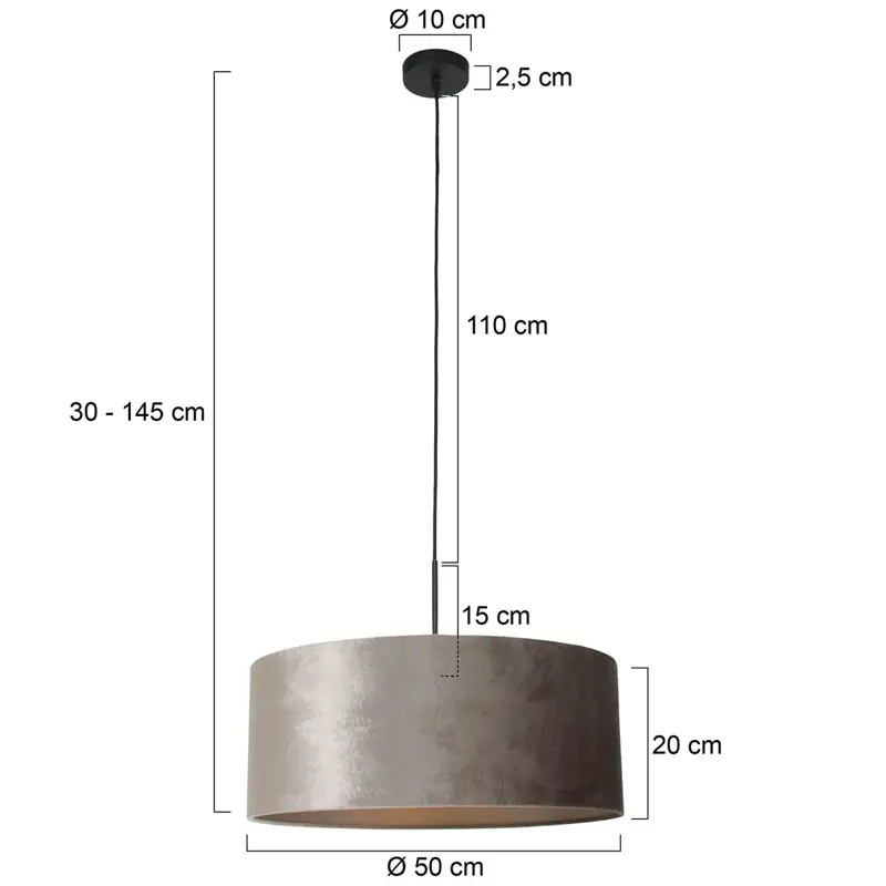 Foto 5 Hanglamp Sparkled Light 3602ZW+K1066GS Zwart-Fluweel Zilver Sparkled Light 8157ZW