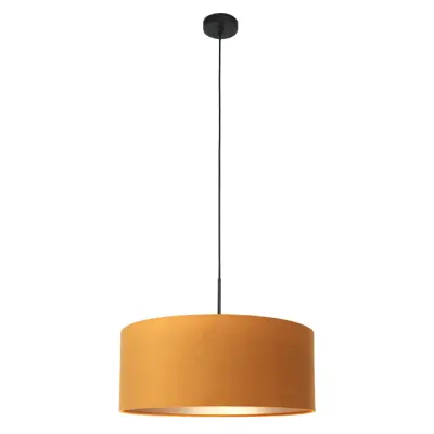 Foto van Hanglamp Sparkled Light 3602ZW+K1066KS Zwart-Fluweel Goud Sparkled Light 8158ZW