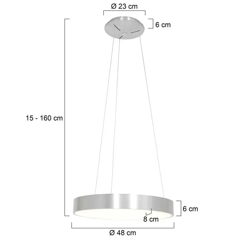 Foto 7 Hanglamp Ringlede 2695ZI Zilver Ringlede 2695ZI