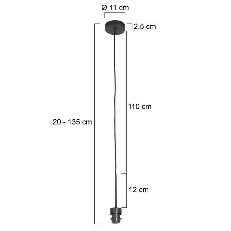 Foto 5 Hanglamp Sparkled Light 3602ZW Zwart Sparkled Light 3602ZW