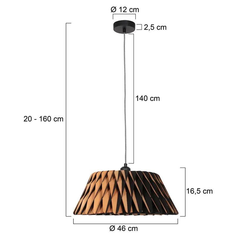 Foto 6 AN Hangl. 1-l. wave 46cm Wave 3490BE