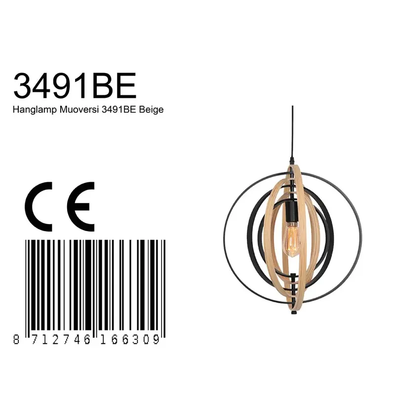 Foto 7 AN Hangl. 1-l. bol 45cm Muoversi 3491BE