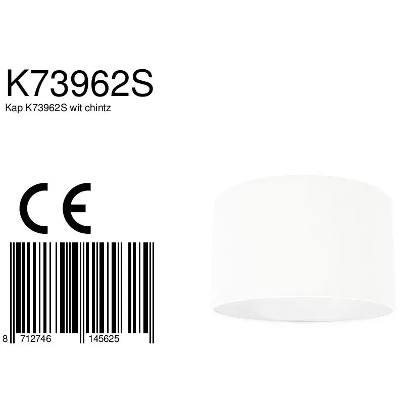 Foto 6 Lampenkap K73962S Wit Chintz Lampenkappen K73962S