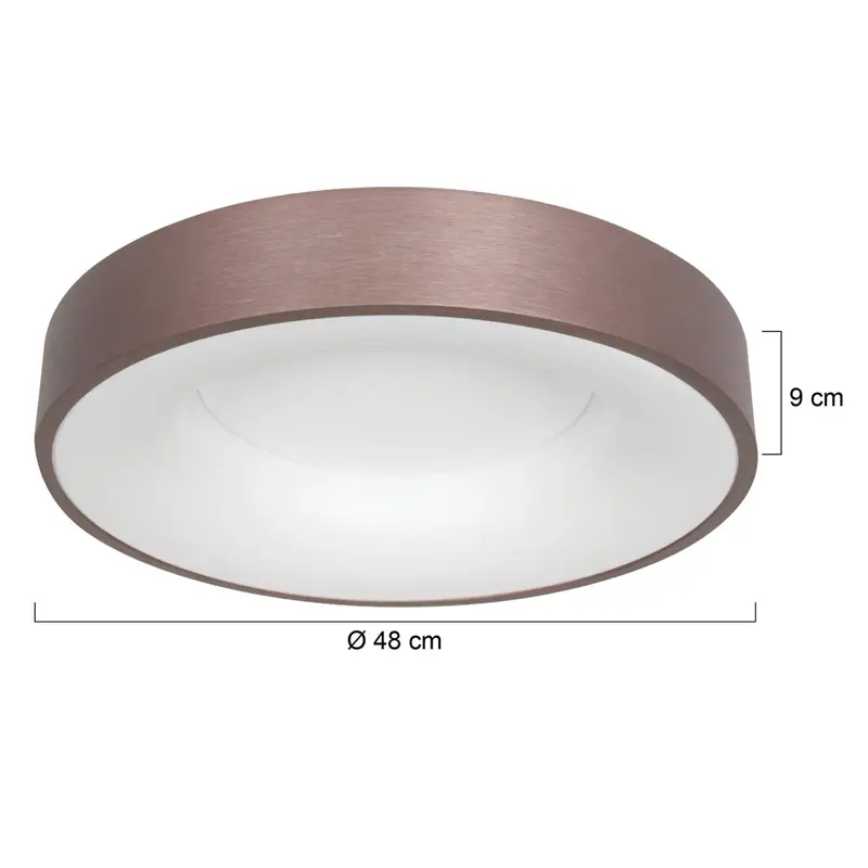 Foto 5 Plafondlamp Ringlede 2563BR Brons Ø48cm Ringlede 2563BR