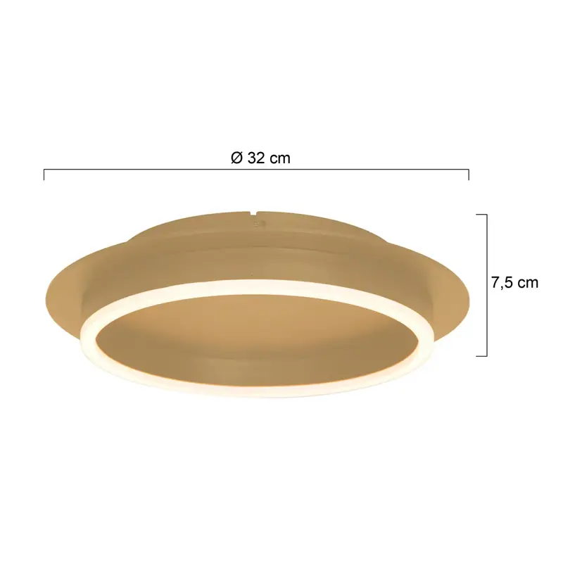 Foto 6 Plafondlamp Ringlux 3655GO Goud Ringlux 3655GO