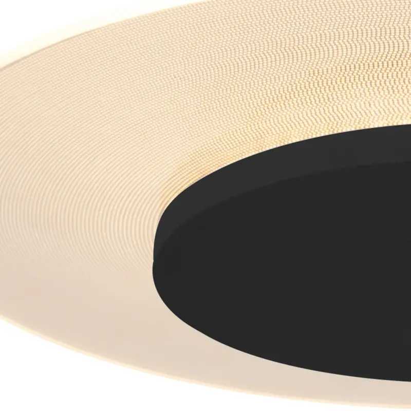 Foto 4 Plafondlamp Ceiling & Wall 7799ZW Zwart Lido 7799ZW