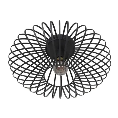 Foto van Plafondlamp Dunbar 3097ZW Zwart Dunbar 3097ZW