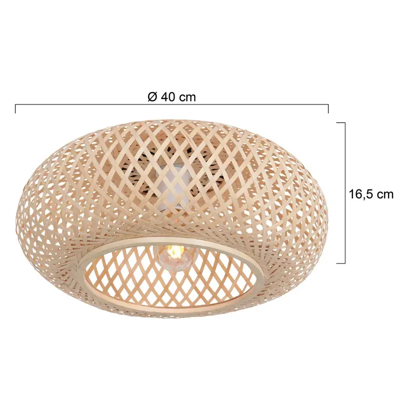 Foto 5 Plafondlamp Maze 3128BE Bruin Maze 3128BE