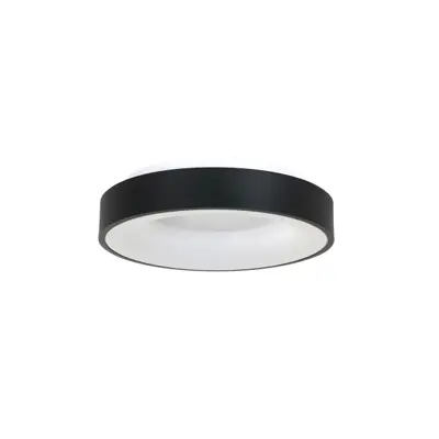 Foto van Plafondlamp Ringlede 3086ZW Zwart Ø30cm Ringlede 3086ZW